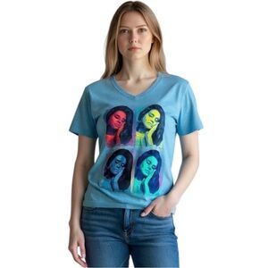 Lana‎ Del Rey Adele T Shirt, Color Blue, Size Medium, NWOT